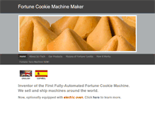 Tablet Screenshot of fortunecookiemachine.com